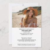 4フォトコラージュ大学院スクリプト – 卒業 招待状 (裏面)