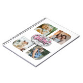 4フォトコラージュ家族の思い出の母の日 ノートブック (左側)