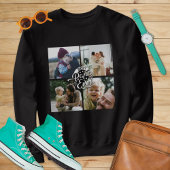 4フォトコラージュ家族の思い出の父の日 スウェットシャツ