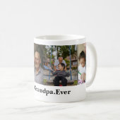 4フォトコラージュ最高のグランパEver コーヒーマグカップ (正面右)