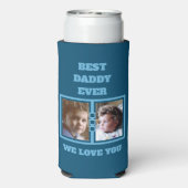 4フォトコラージュ最高のダディラブユー スリム缶クーラー (Seltzer裏面)