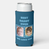 4フォトコラージュ最高のダディラブユー スリム缶クーラー (Seltzer正面)