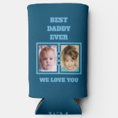 4フォトコラージュ最高のダディラブユー スリム缶クーラー (正面)