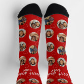 4フォトコラージュ最高のダディーエバー ソックス (上部)