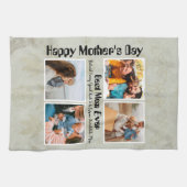 4フォトコラージュ最高のマー キッチンタオル (横)