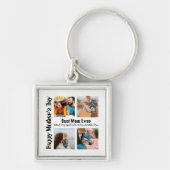4フォトコラージュ最高のマー キーホルダー (正面)