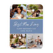 4フォトコラージュ母の日のギフトマグネット マグネット (縦)