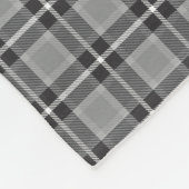 4フォトコラージュ灰色バッファロープレイドおばあちゃん フリースブランケット (角)