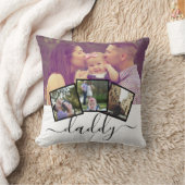 4フォトコラージュ父の日ダディパーソナライズされた クッション (ブランケット)