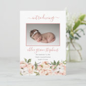 4フォトコラージュ牡丹フローラガール誕生発表 案内状 (スタンド正面)