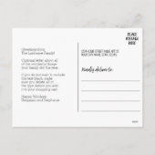 4フォトコラージュ白黒最高の – 年間 シーズンポストカード (裏面)