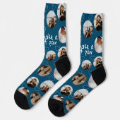 4フォトコラージュ私たちはペアを作素晴らしる ソックス (左)