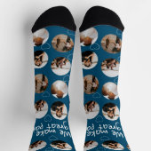 4フォトコラージュ私たちはペアを作素晴らしる ソックス (上部)