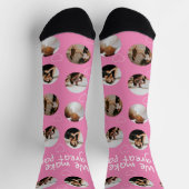 4フォトコラージュ私たちはペアを作素晴らしる ソックス (上部)