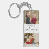 4フォトコラージュ私たちは愛してあなた最高ののポピー キーホルダー (正面左)
