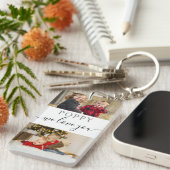 4フォトコラージュ私たちは愛してあなた最高ののポピー キーホルダー (正面右)