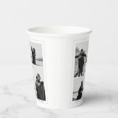 4フォトコラージュ結婚の記念日の名前と日付 紙コップ (右)