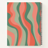 4フォトコラージュ – レトロな波 – 巨大な名前 ノートブック (裏面)