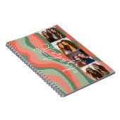 4フォトコラージュ – レトロな波 – 巨大な名前 ノートブック (右側)