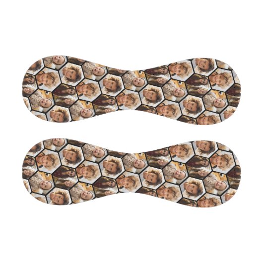 4フォトコラージュ – 六角ファンキーハニカム模様 野球ボール (パネル)