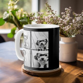 4フォトコラージュ – 背景色を変更できる コーヒーマグカップ