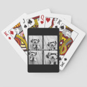 4フォトコラージュ – 背景色を変更できる トランプ (裏面)