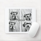 4フォトコラージュ – 背景色を変更できる マウスパッド (マウス)