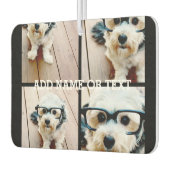 4フォトコラージュ – 背景色を選択 カーエアーフレッシュナー (左)