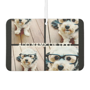 4フォトコラージュ – 背景色を選択 カーエアーフレッシュナー