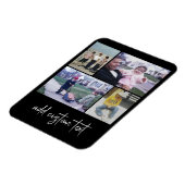 4フォトコラージュ – 黒の色を変更できる マグネット (左側)