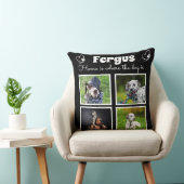 4フォトコラージュ – petカスタマイズファミリメモリ クッション (椅子)