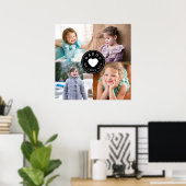 4フォトコラージュDaddy We Love You ポスター (ホームオフィス)