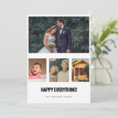 4フォトコラージュHappy Everything Family シーズンカード (スタンド正面)