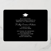 4フォトコラージーブラック&ゴールドフォイルグラードカード 箔招待状 (裏面)