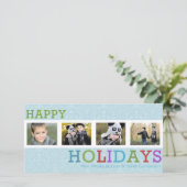 4フォトシックなフロストクリスマス シーズンカード (スタンド正面)