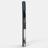 4フォトダークブルーパーソナライズされたI電話ケース Case-Mate iPhoneケース (裏面/右)