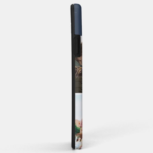 4フォトダークブルーパーソナライズされたI電話ケース Case-Mate iPhoneケース (裏面/右)