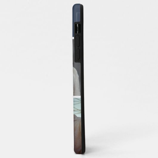 4フォトダークブルーパーソナライズされたI電話ケース Case-Mate iPhoneケース (裏面/左)