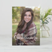 4フォトトレンディーピンクキンセニェラ誕生日パーティー 招待状 (スタンド正面)