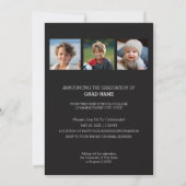 4フォトトレンディー卒業発表 – 垂直 招待状 (裏面)