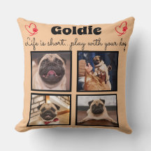 4フォトドッグコラージュ – カスタマイズ家族のペットメモリ