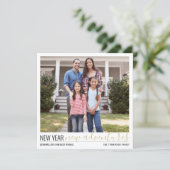 4フォトニューイヤー新しい冒険白黒と金ゴールド シーズンカード (スタンド正面)