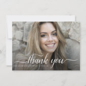 4フォトバラ金ゴールドフェイクグリッターピンクスウィート16 サンキューカード (正面)