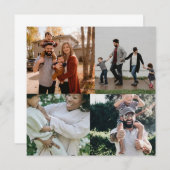 4フォトパーソナライズされたカスタムコラージュ (正面/裏面)