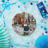 4フォトパーソナライズされたカスタムコラージュ ペーパープレート (パーティー)