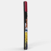 4フォトパーソナライズされたコラージュ前向き引用文マルーン Case-Mate iPhoneケース (裏面/右)