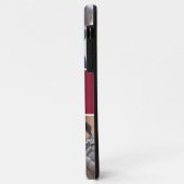 4フォトパーソナライズされたコラージュ前向き引用文マルーン Case-Mate iPhoneケース (裏面/左)