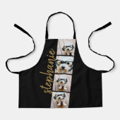 4フォトフィルムストリップのコラージュのスクリプト名ブラック エプロン (正面)