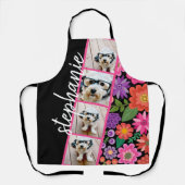 4フォトフィルムストリップ – スクリプト名ファンキー花 エプロン (正面)