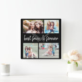 4フォトフ最高のレンドフォアフォア  スクエア壁時計 (ホーム)